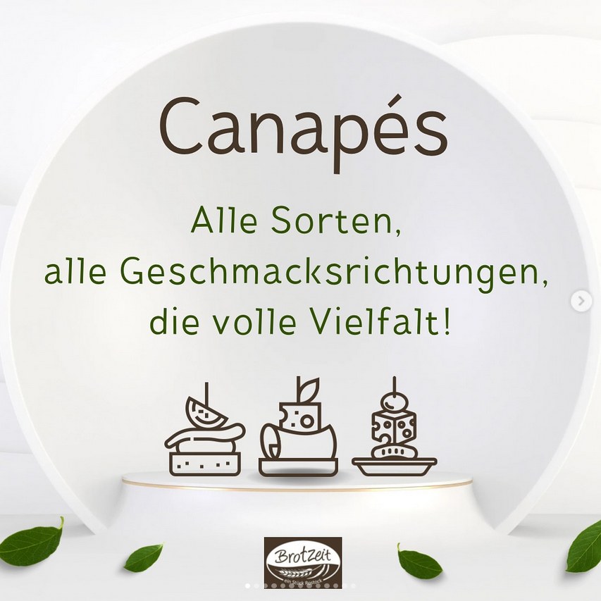 Canapés bei Brotzeit Rostock — alle Sorten, alle Geschmacksrichtungen